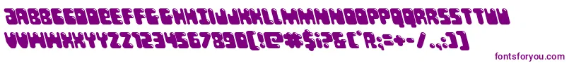 Bubblebuttleft Font – Purple Fonts on White Background
