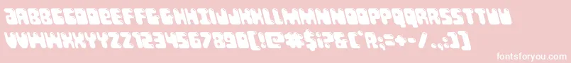 Bubblebuttleft Font – White Fonts on Pink Background