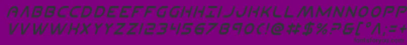 Planetncondital Font – Black Fonts on Purple Background