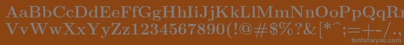 Шрифт Lmroman12Bold – серые шрифты на коричневом фоне