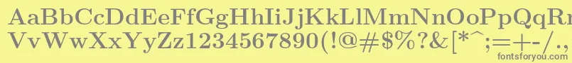 Шрифт Lmroman12Bold – серые шрифты на жёлтом фоне