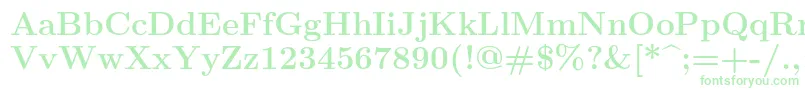 Lmroman12Bold-fontti – vihreät fontit valkoisella taustalla