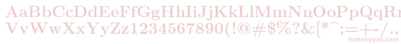 Lmroman12Bold Font – Pink Fonts on White Background