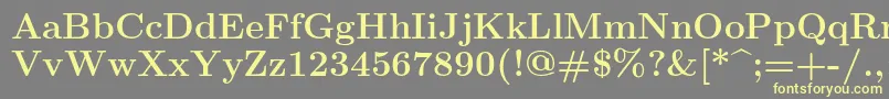 Шрифт Lmroman12Bold – жёлтые шрифты на сером фоне