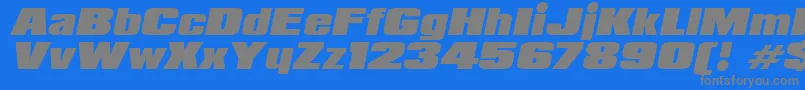 Weitere Informationen zur PadalomaItalic-Schriftart PadalomaItalic-Schriftart – Graue Schriften auf blauem Hintergrund