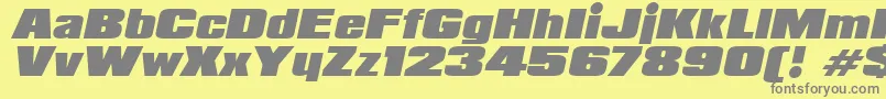 Saiba mais sobre a fonte PadalomaItalic Fonte PadalomaItalic – fontes cinzas em um fundo amarelo