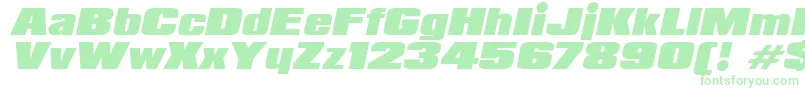PadalomaItalic Font – Green Fonts on White Background