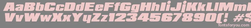 PadalomaItalic Font – Pink Fonts on Gray Background