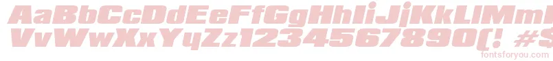 PadalomaItalic Font – Pink Fonts on White Background