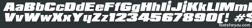 PadalomaItalic Font – White Fonts on Black Background