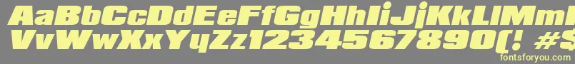 fuente PadalomaItalic – Fuentes Amarillas Sobre Fondo Gris