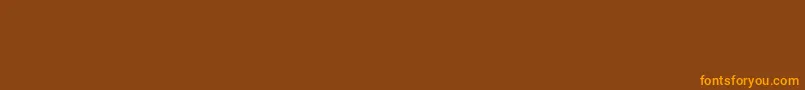 PixelShift Font – Orange Fonts on Brown Background