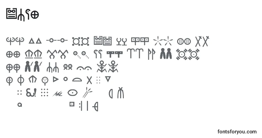 Шрифт Ewok – алфавит, цифры, специальные символы
