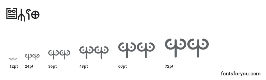 Ewok Font Sizes