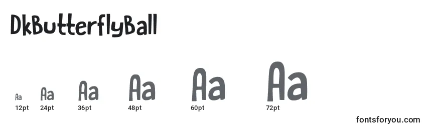 DkButterflyBall Font Sizes