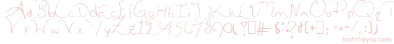 AleiaAbnormal Font – Pink Fonts on White Background