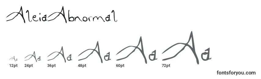 AleiaAbnormal Font Sizes