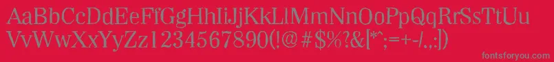 WichitaantiqueRegular Font – Gray Fonts on Red Background