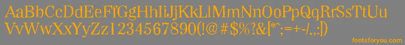 WichitaantiqueRegular Font – Orange Fonts on Gray Background