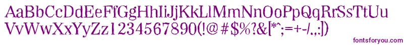 WichitaantiqueRegular Font – Purple Fonts on White Background
