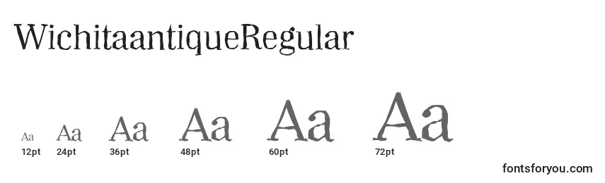 Größen der Schriftart WichitaantiqueRegular