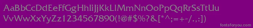 MusterLightSsiLight Font – Gray Fonts on Purple Background
