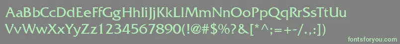 MusterLightSsiLight Font – Green Fonts on Gray Background