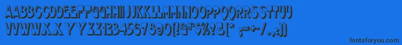 Chocolatedropsnf Font – Black Fonts on Blue Background