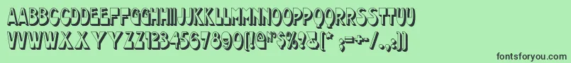 Chocolatedropsnf Font – Black Fonts on Green Background