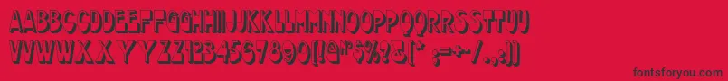 Chocolatedropsnf Font – Black Fonts on Red Background