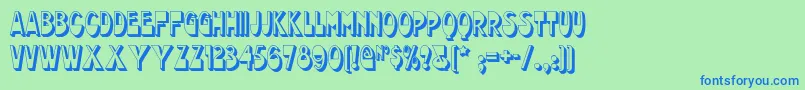 Chocolatedropsnf Font – Blue Fonts on Green Background