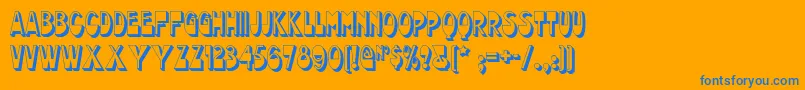 More about Chocolatedropsnf Font Chocolatedropsnf Font – Blue Fonts on Orange Background