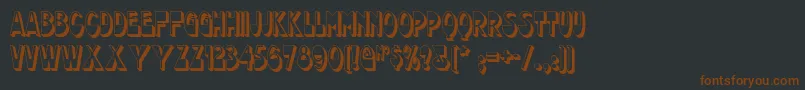 Chocolatedropsnf Font – Brown Fonts on Black Background