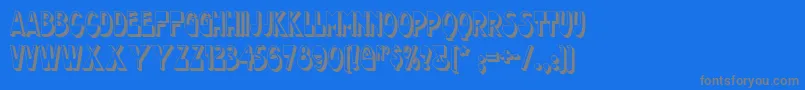 Chocolatedropsnf Font – Gray Fonts on Blue Background