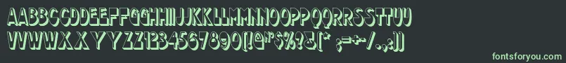 Chocolatedropsnf Font – Green Fonts on Black Background