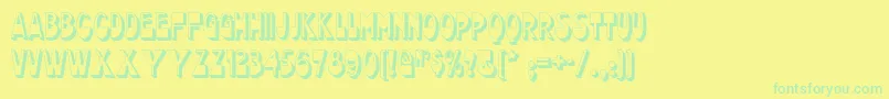 Chocolatedropsnf Font – Green Fonts on Yellow Background