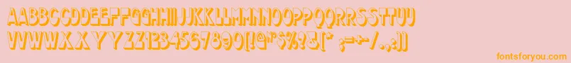 Chocolatedropsnf Font – Orange Fonts on Pink Background