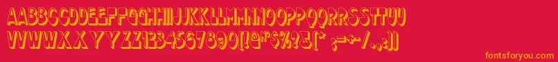 Chocolatedropsnf Font – Orange Fonts on Red Background