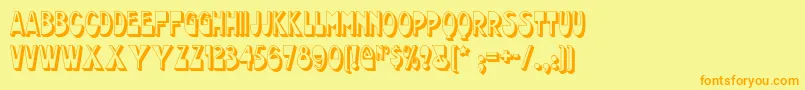 Chocolatedropsnf Font – Orange Fonts on Yellow Background