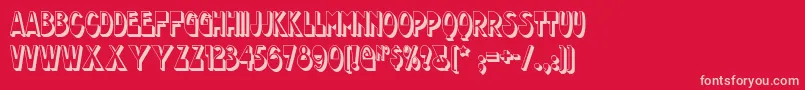 Chocolatedropsnf Font – Pink Fonts on Red Background