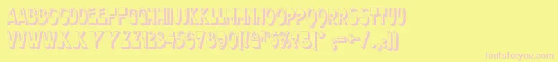 Chocolatedropsnf Font – Pink Fonts on Yellow Background