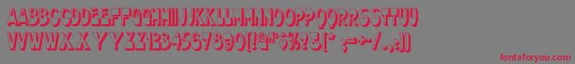 Chocolatedropsnf Font – Red Fonts on Gray Background