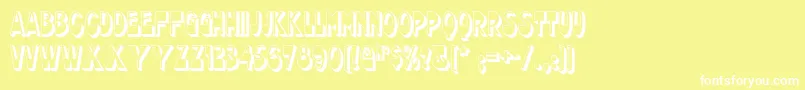 Chocolatedropsnf Font – White Fonts on Yellow Background