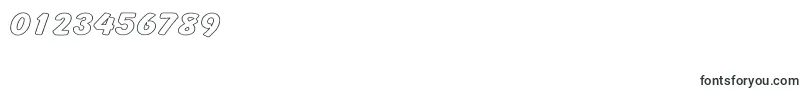 CartoonHollowWide Font – Fonts for Numbers and Digits