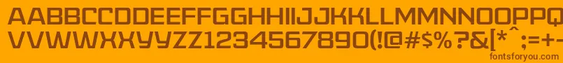AmericanCaptainPatrius02Fre-fontti – ruskeat fontit oranssilla taustalla