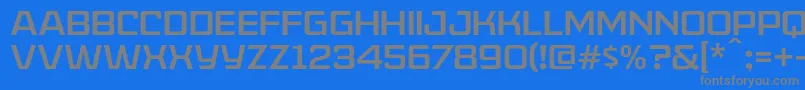 Шрифт AmericanCaptainPatrius02Fre – серые шрифты на синем фоне