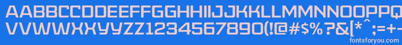 Шрифт AmericanCaptainPatrius02Fre – розовые шрифты на синем фоне