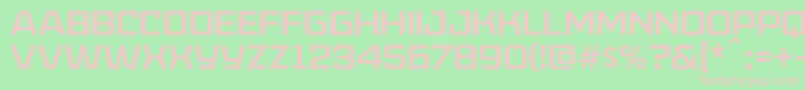 Шрифт AmericanCaptainPatrius02Fre – розовые шрифты на зелёном фоне