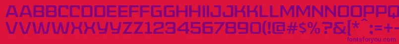 AmericanCaptainPatrius02Fre Font – Purple Fonts on Red Background