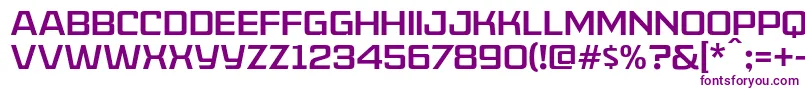 フォントAmericanCaptainPatrius02Fre – 白い背景に紫のフォント